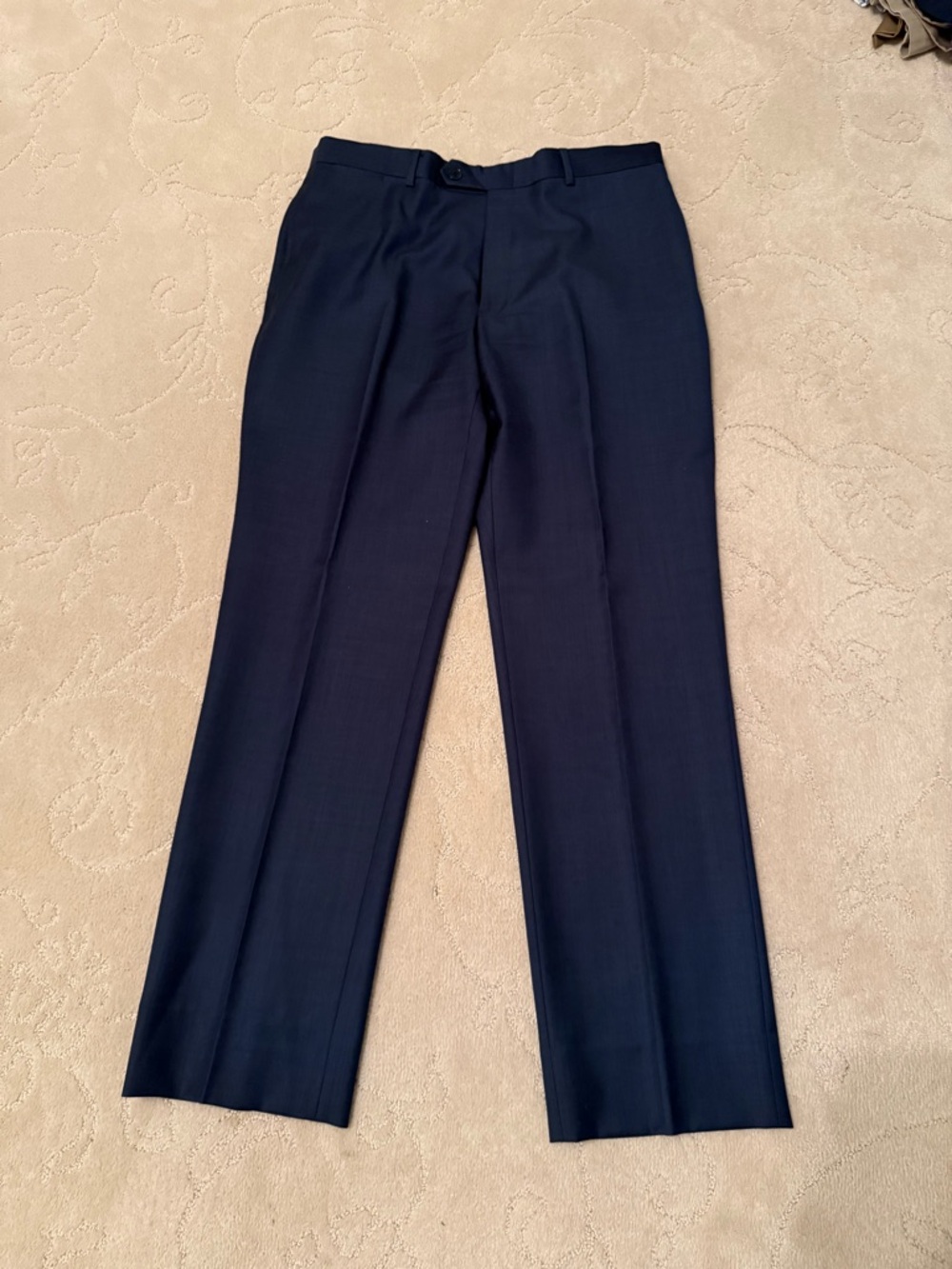 Tommy Hilfiger Navy Dress Pants with Striped Waistband